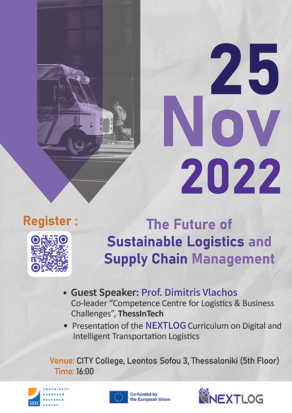 Poster The future of Intelligent Sustainable Logistics and Supply chain management sm 2