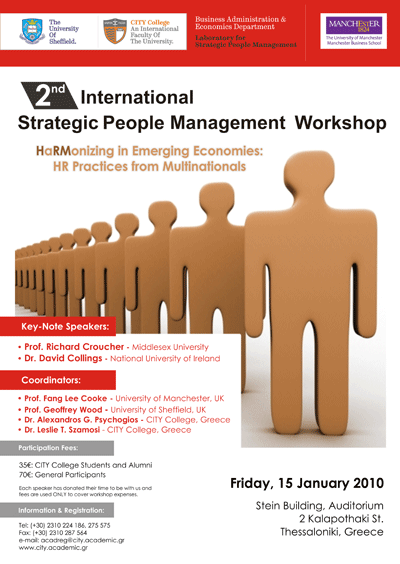 2nd International Strategic People Management Workshop