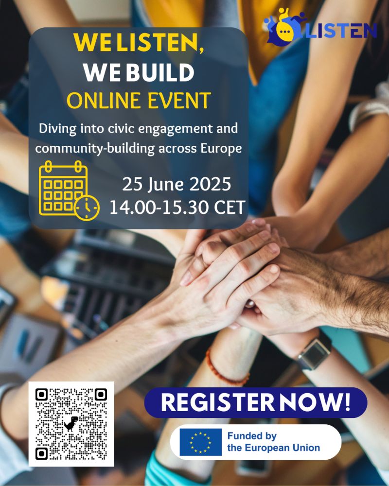Invitation: Join the LISTEN's Project Online Event on June 25 to discuss Community Engagement! “We LISTEN, We BUILD”