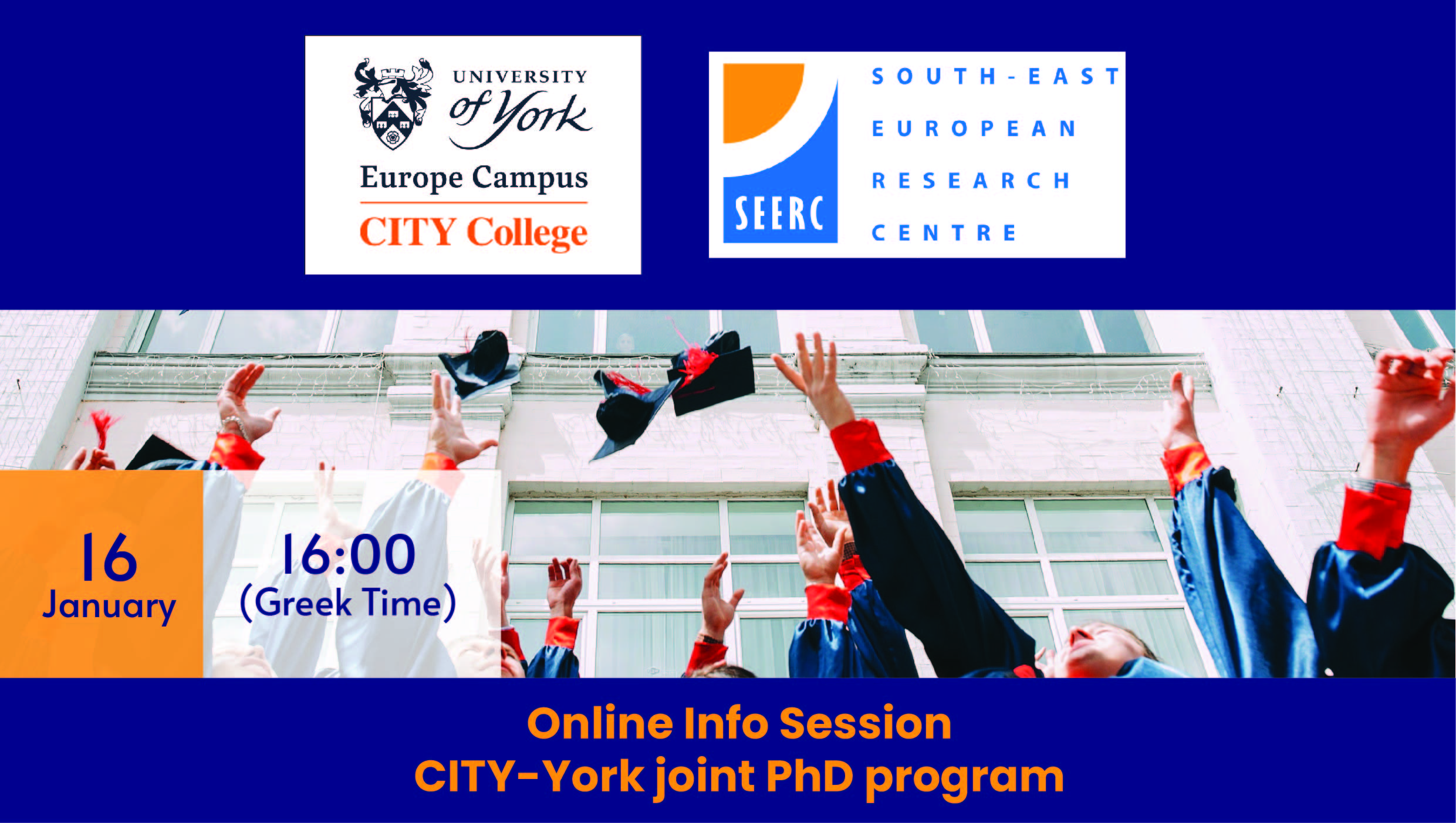 Online Info session: CITY-York joint Ph.D. program