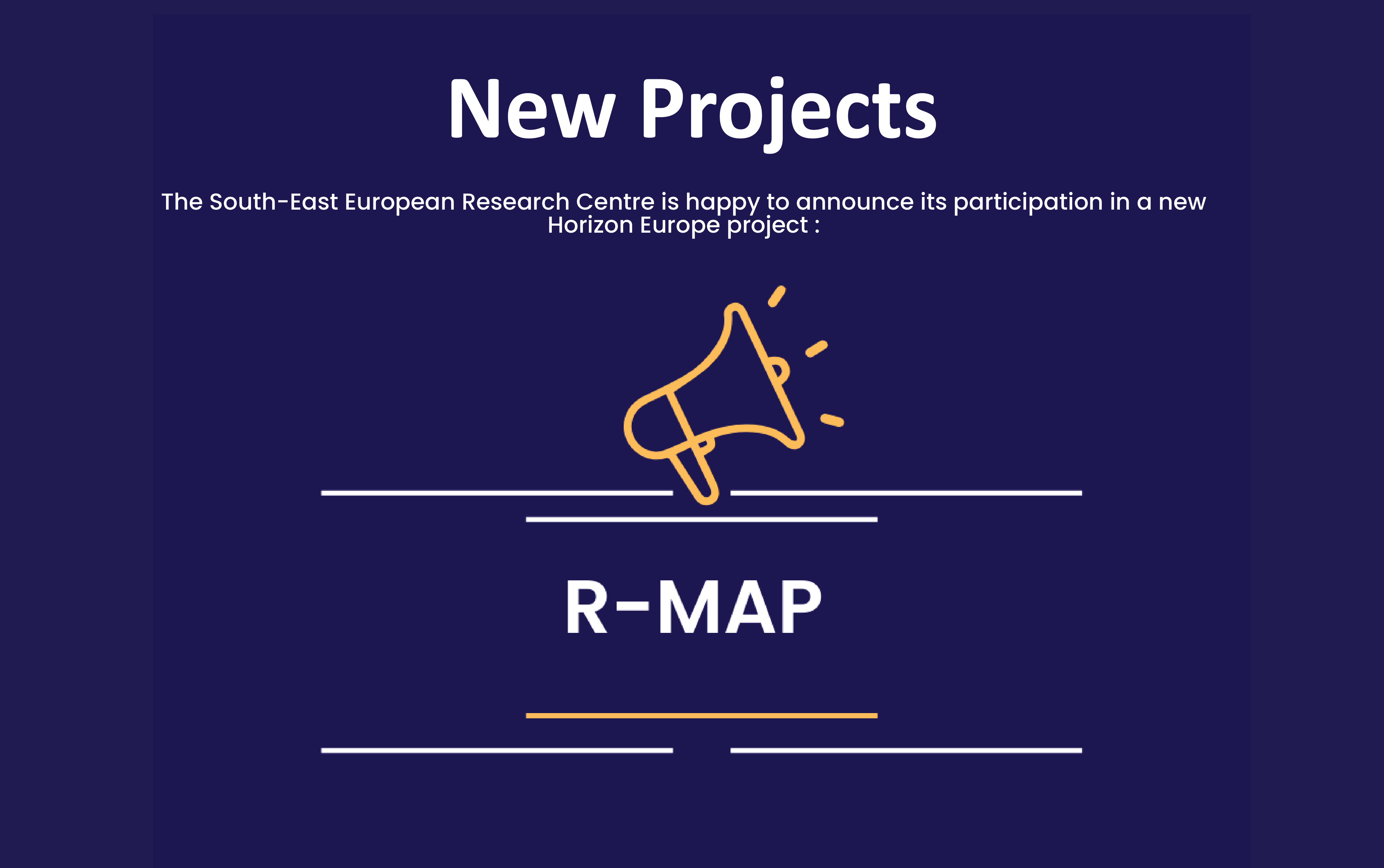 New Horizon Europe project awarded to SEERC: R-Map