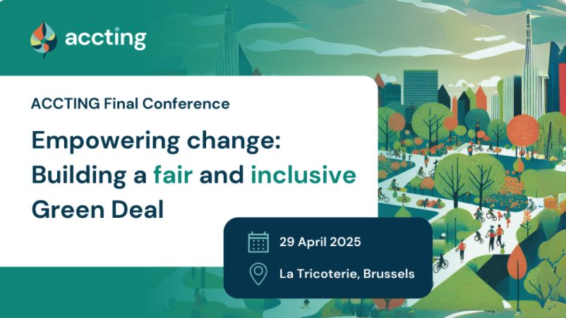 ACCTING Final Conference: Empowering Change – Building a Fair and Inclusive Green Deal